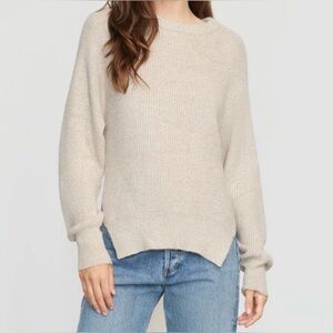 Modern Citizen sweater in oat color with size slits size XS